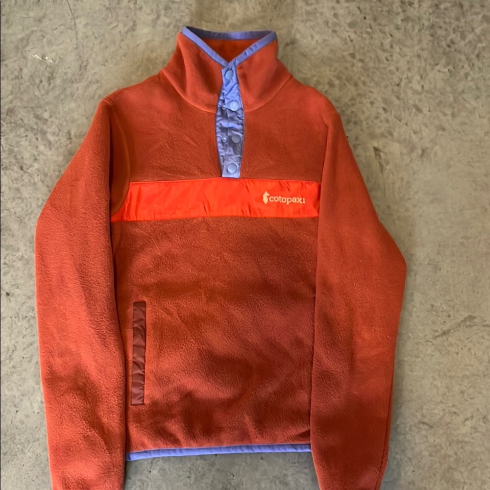 Cotopaxi Red and Blue Fleece Pullover